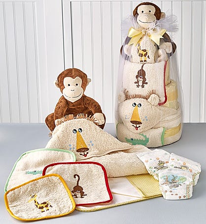 Jungle Friends Baby-Cakes Diaper Cake Tower